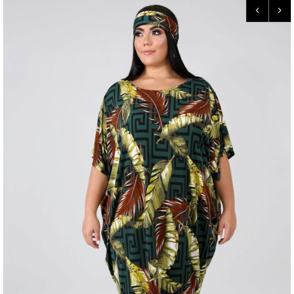 Tunic / Maxi with matching scarf ... 3X